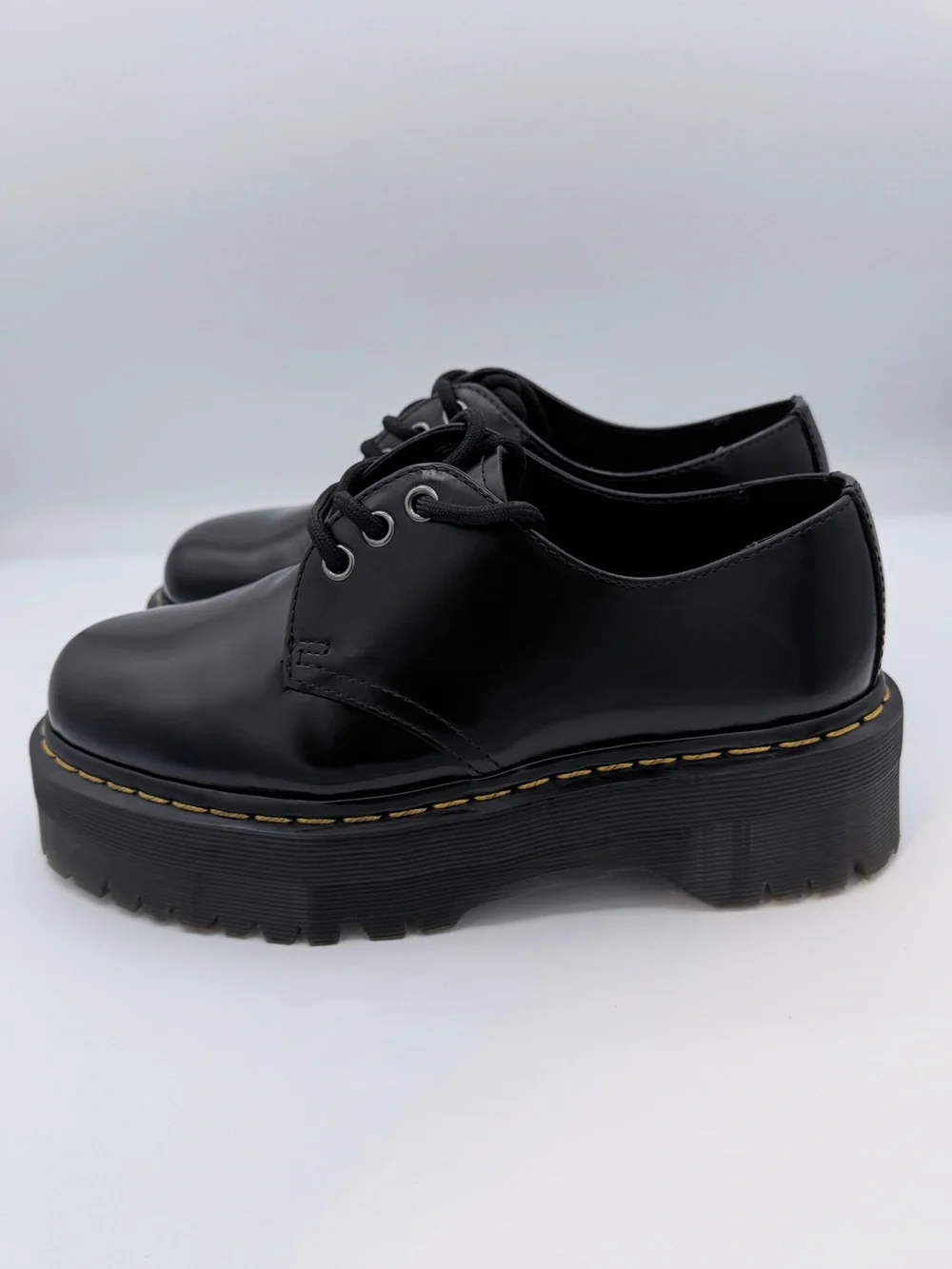 Dr. Martens 1461 Smooth Platform Shoes W7/M6 Black